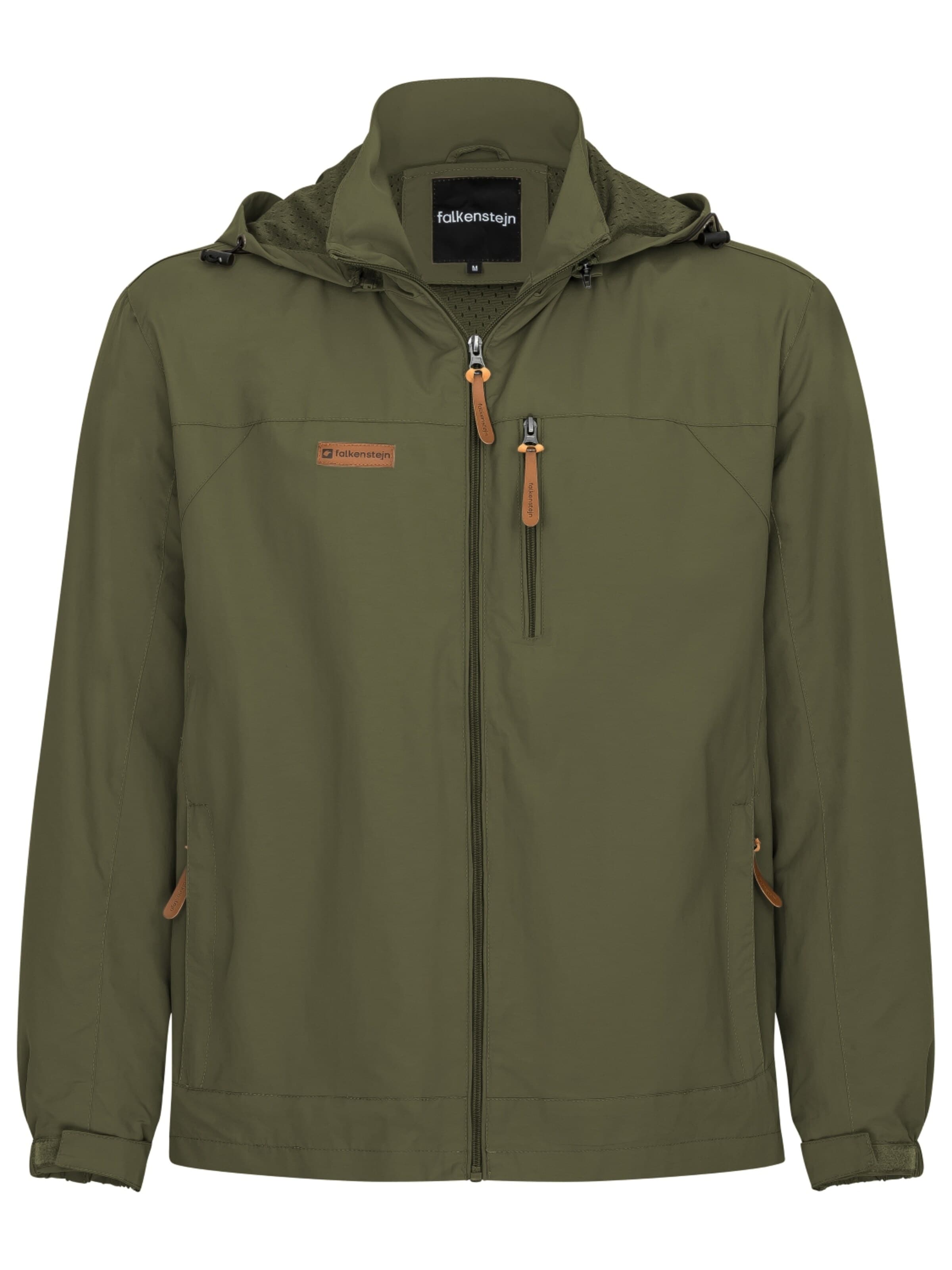 FALKENSTEJN - Chaqueta de montaña 'Anorak' en verde: frente