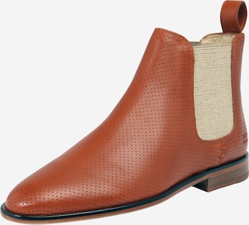 MELVIN & HAMILTON Chelsea Boots 'Susan 10' in Brown: front