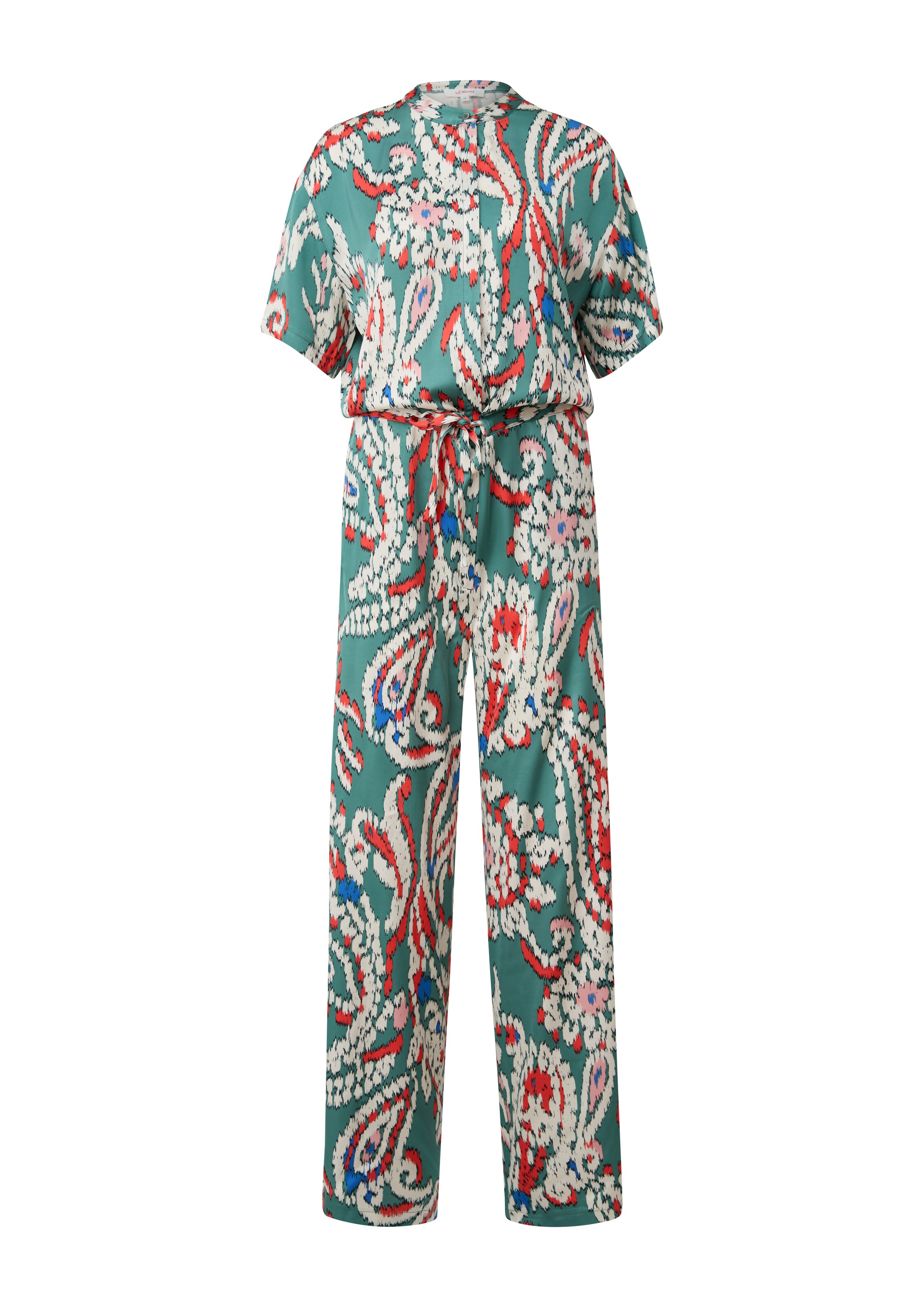 s.Oliver Jumpsuit in Grün: Vorderseite