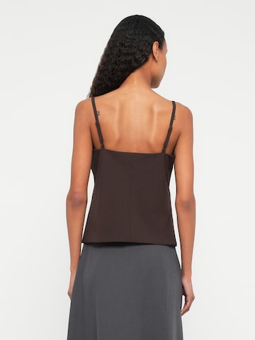 Samsøe Samsøe Top 'Saclo' in Bruin