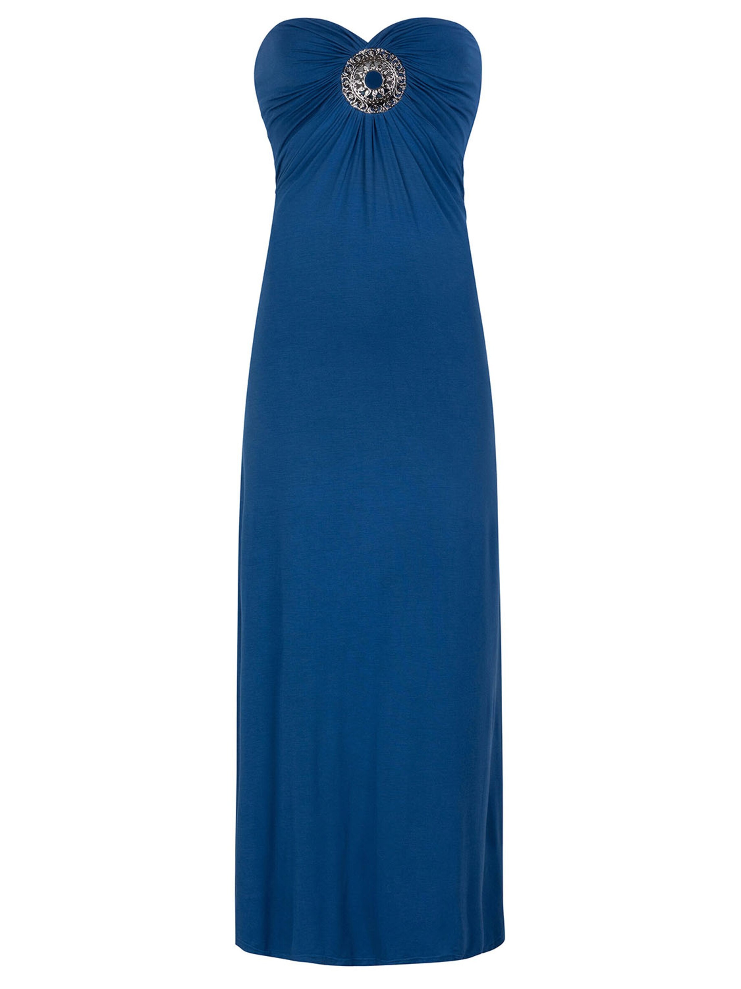 Chic by Lirette Jurk 'Strapless dress Natural' in Blauw: voorkant