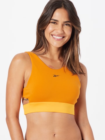 Reebok Bralette Sports Bra in Orange: front