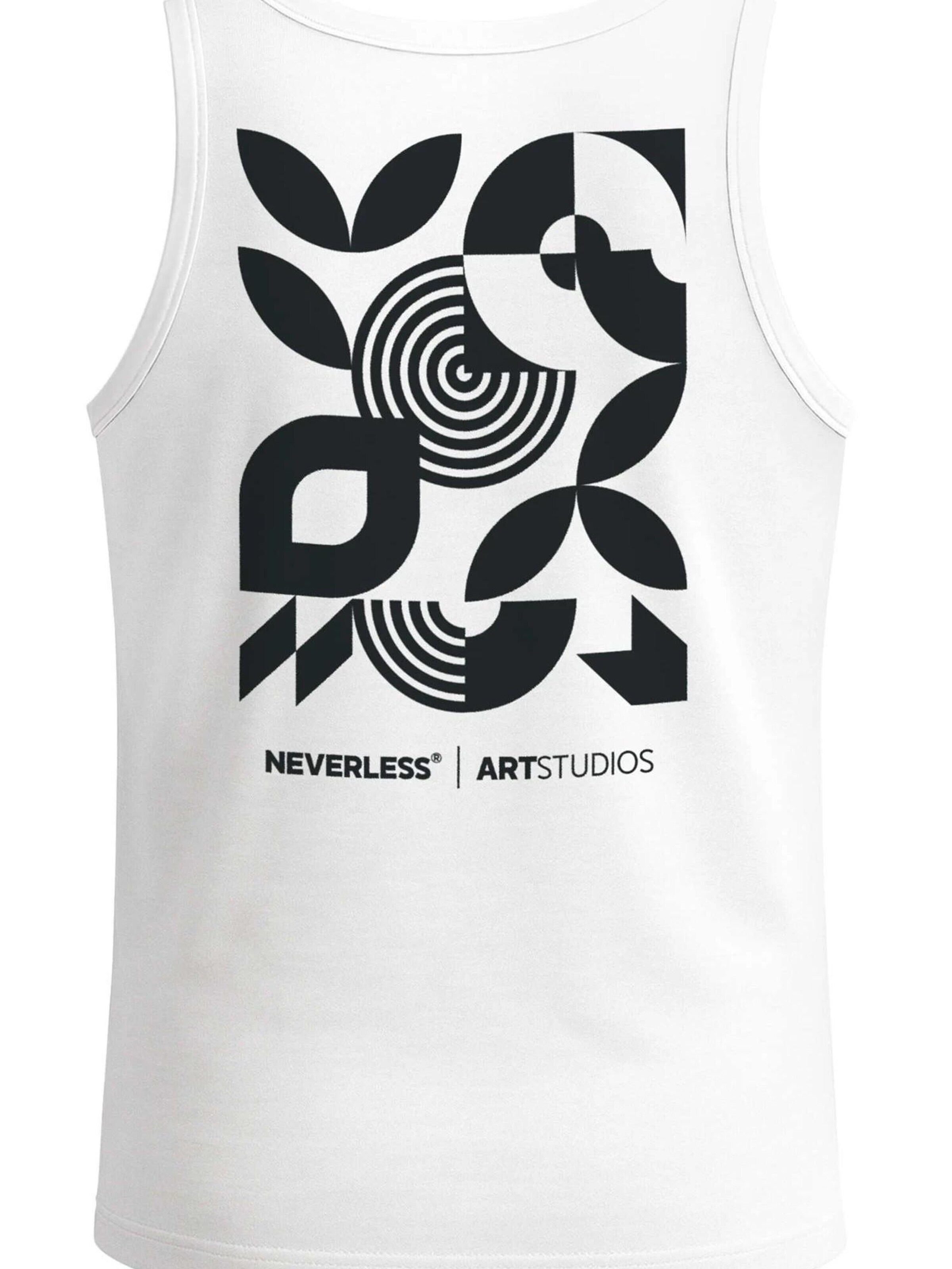 Neverless Shirt 'Modern Art' in White