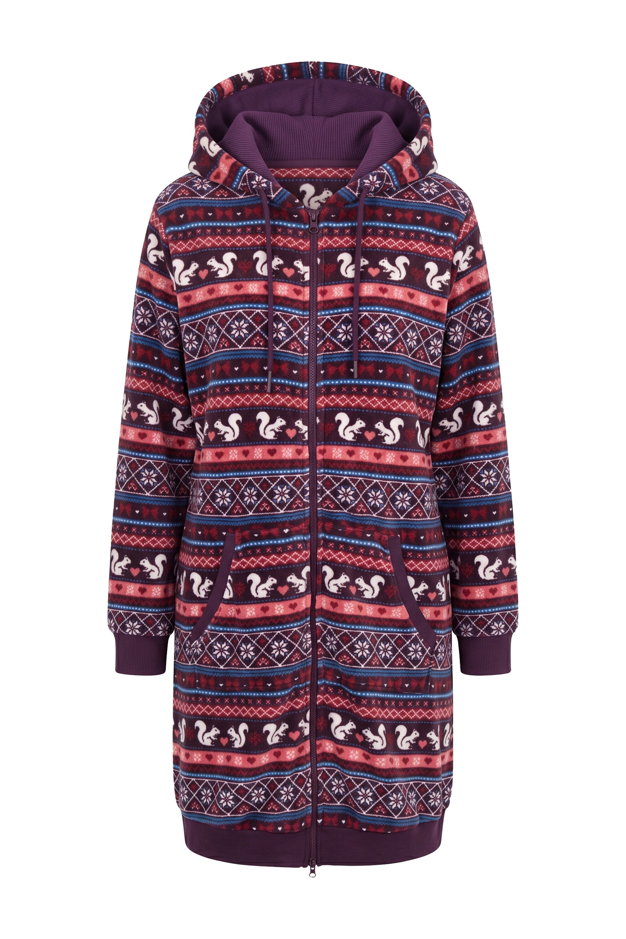 Ulla Popken Bademantel in Lila: Vorderseite