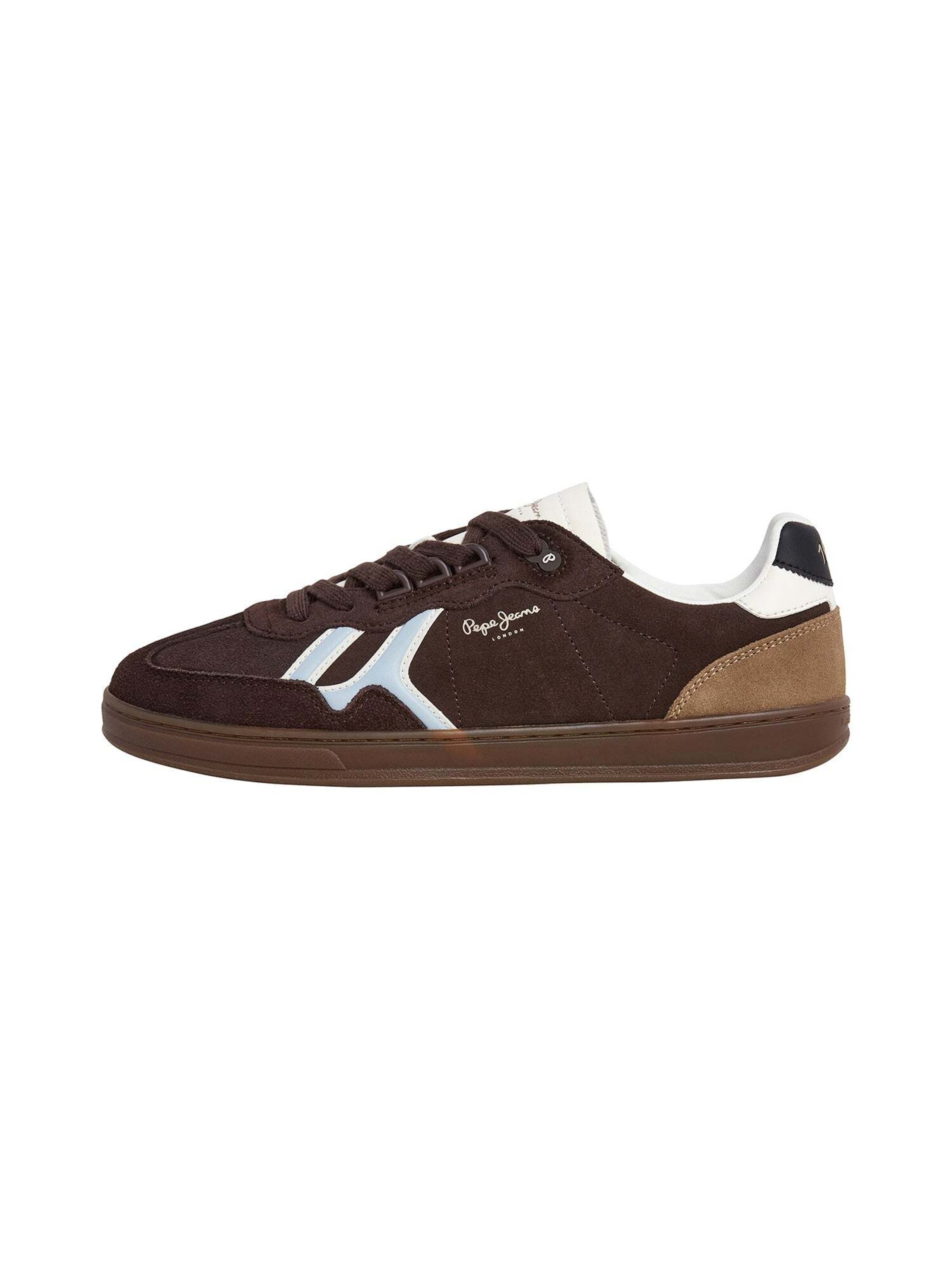 Pepe Jeans Platform trainers 'Ball Mix M' in Brown: front