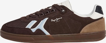 Pepe Jeans Sneakers laag 'Ball Mix M' in Bruin: voorkant