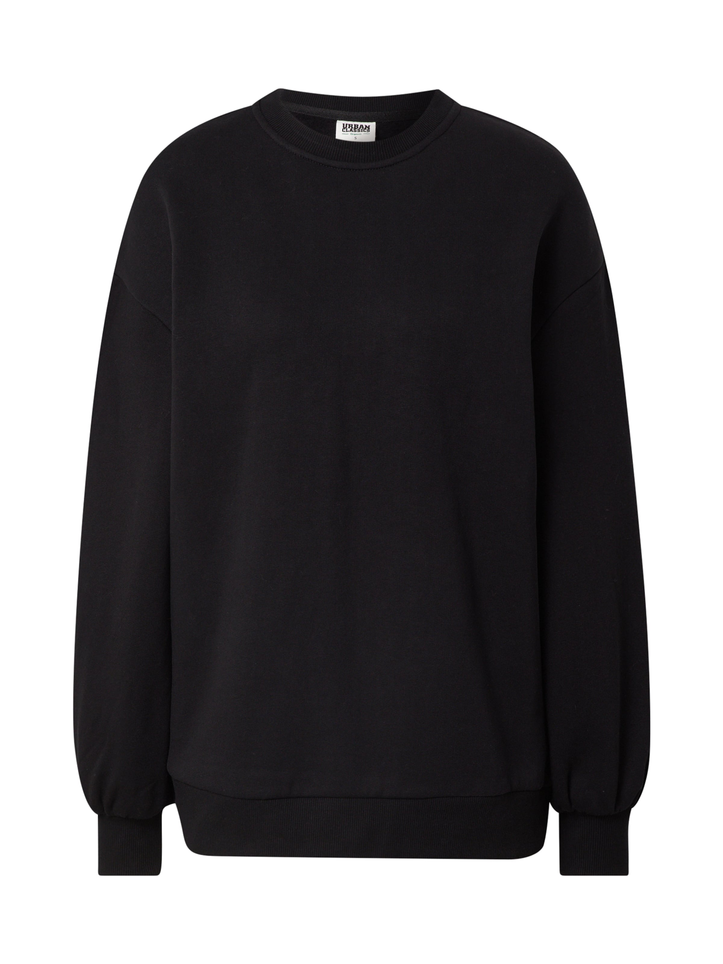 Urban Classics Sweatshirt in Black: front