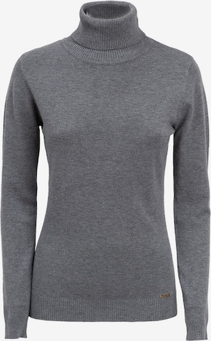 pilka Influencer Megztinis: priekis