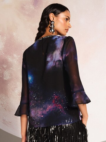 love & roses Blouse in Zwart