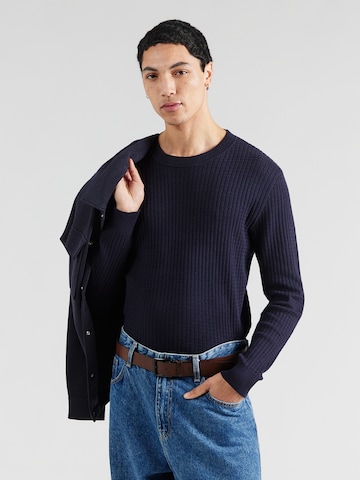 Jack & Jones Premium Svetr 'JPRBLUBARKLEY' – modrá: přední strana