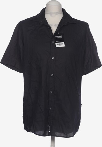 BOSS Black Button Up Shirt in M in Black: front