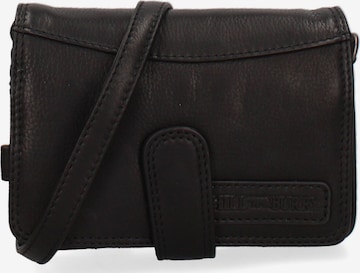 HILL BURRY Umhängetasche in Schwarz: Vorderseite