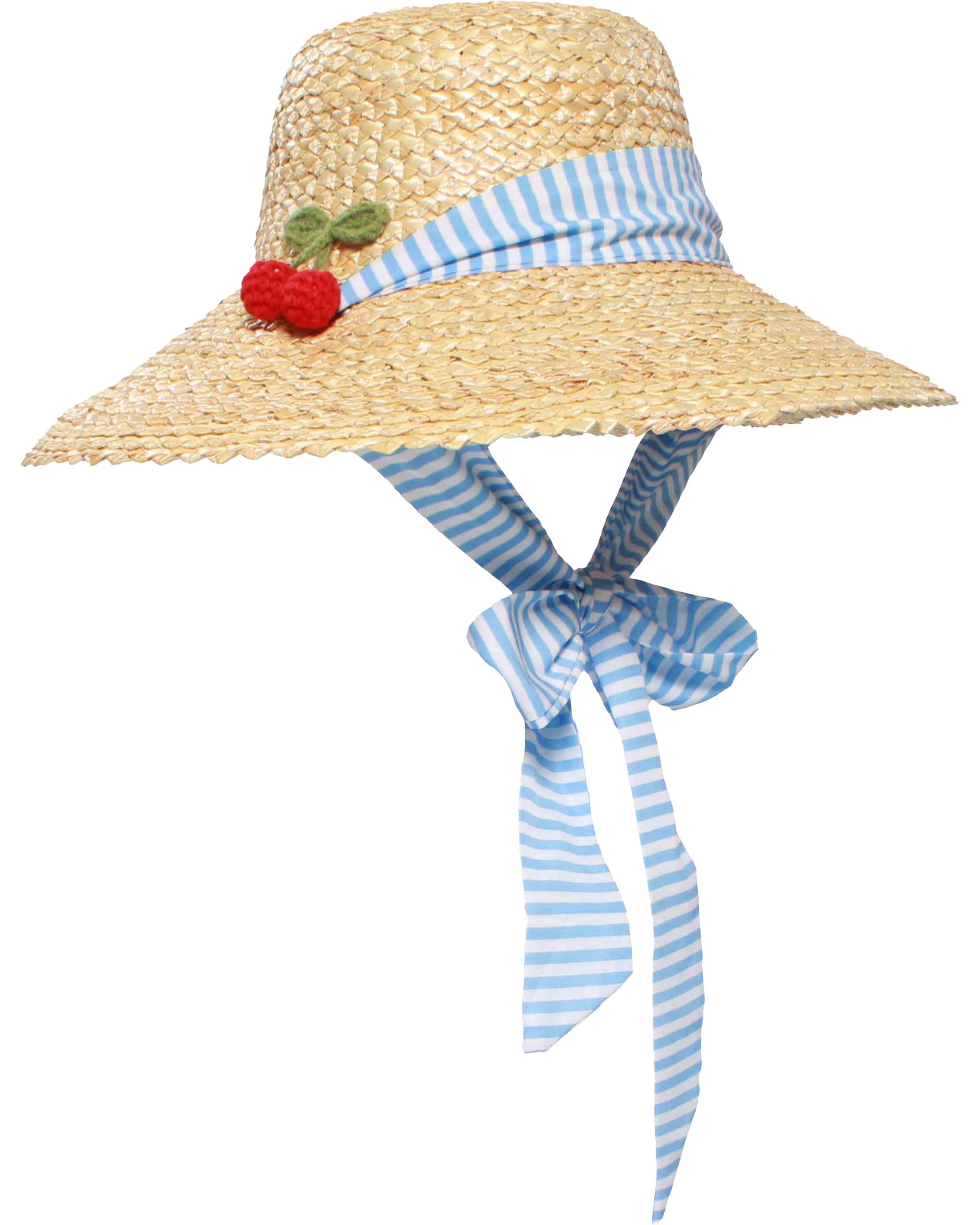 LOEVENICH Hut in hellbeige / himmelblau / rot / weiß, Produktansicht