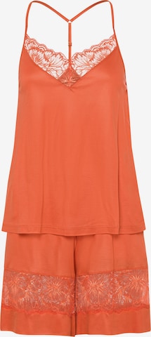 Hanro Pajama 'Juna NW' in Orange: front