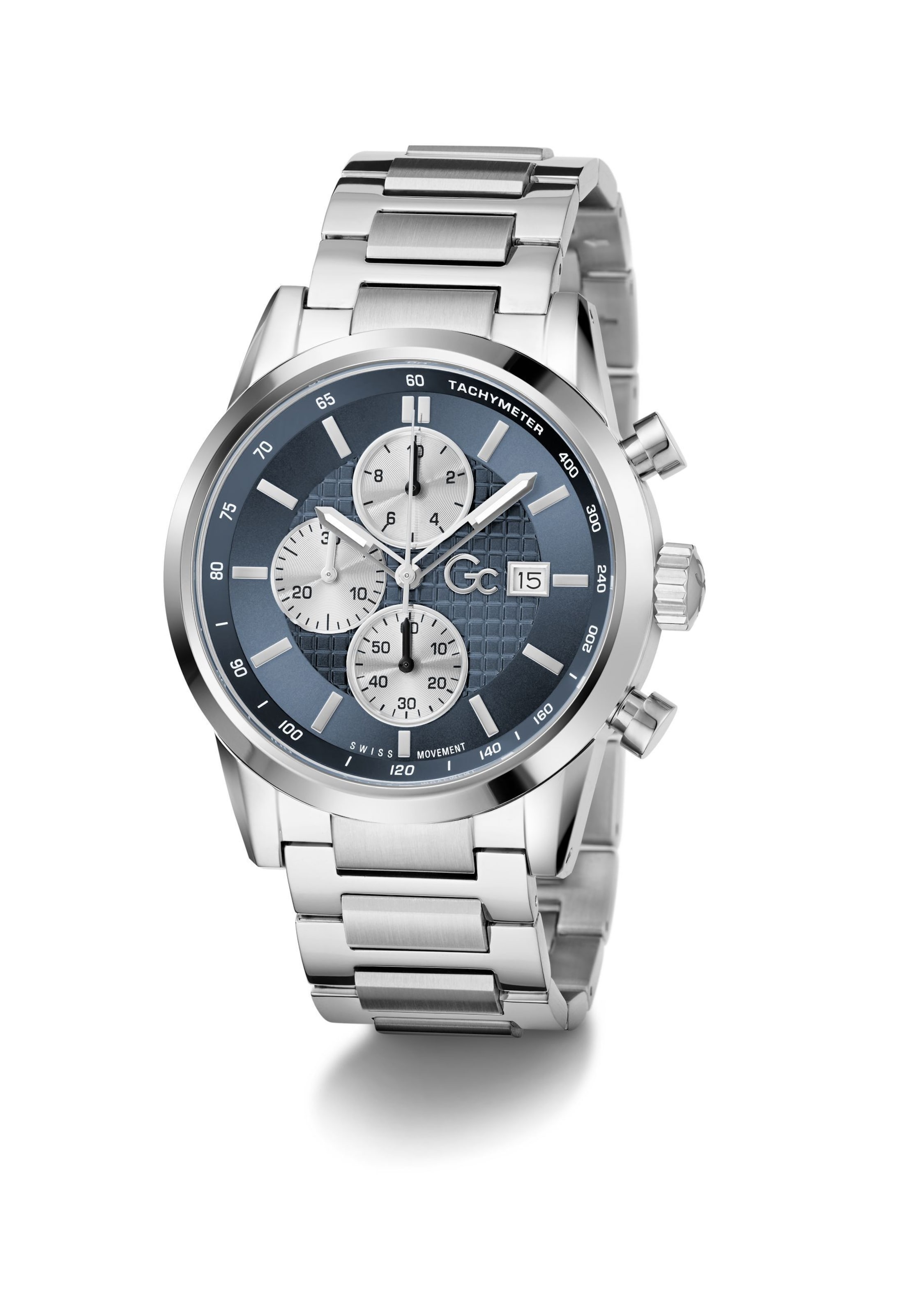 Gc Analogt ur 'Gallant' i sølv: forside