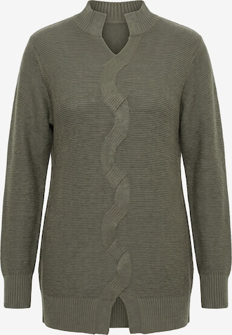 Ulla Popken Pullover in Grün: Vorderseite