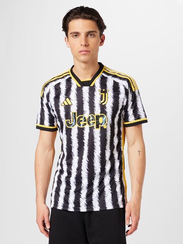 melns ADIDAS PERFORMANCE Sportiska stila krekls 'Juventus 23/24 Away': no priekšpuses