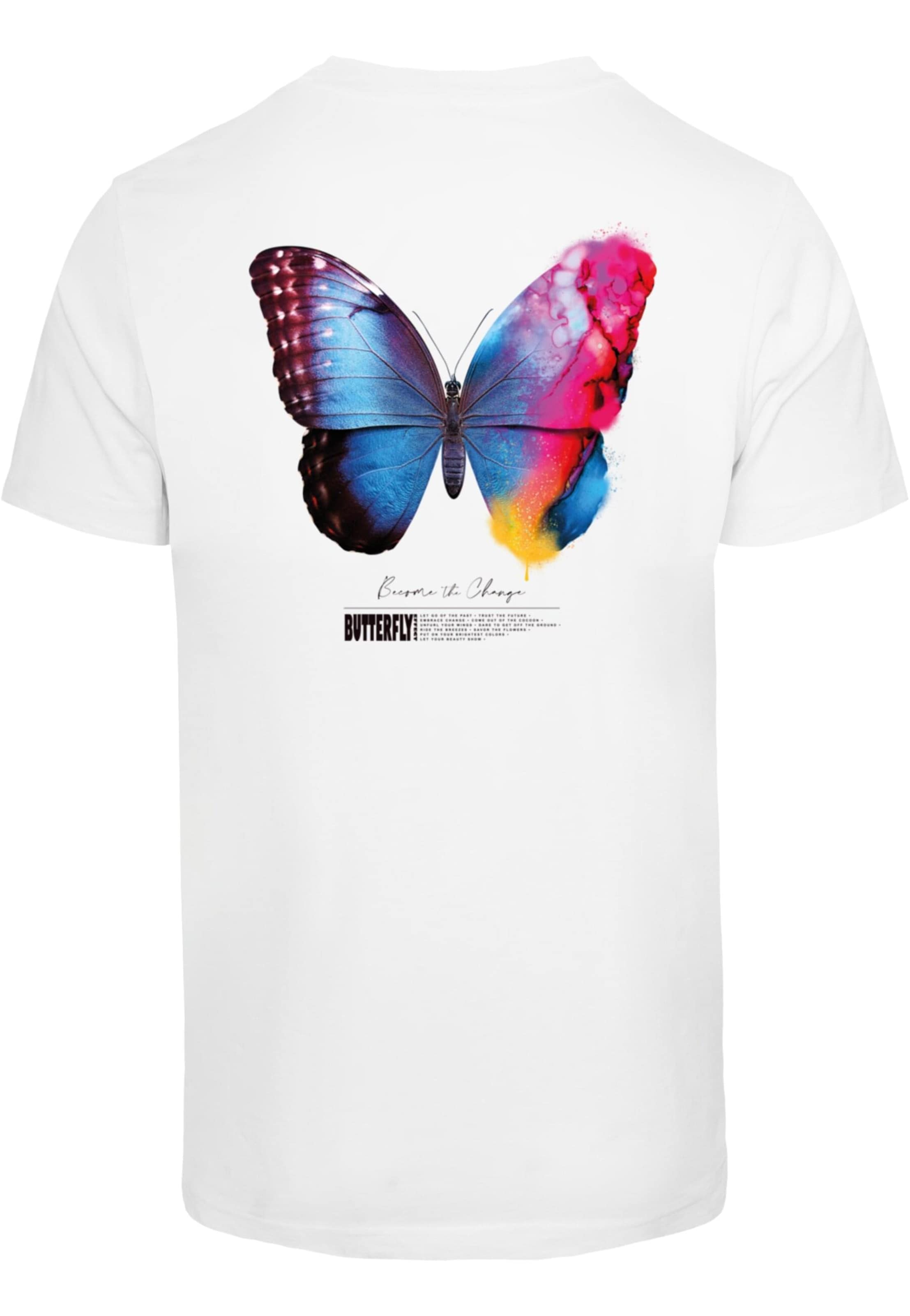 Mister Tee Tričko 'Become the Change' - Biela