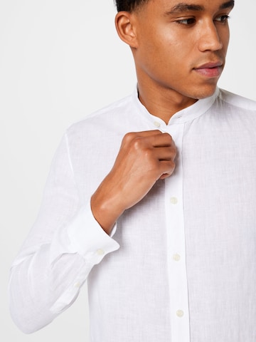 DRYKORN Slim fit Button Up Shirt 'Tarok' in White