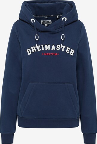 DreiMaster Maritim Sweatshirt in Blue: front