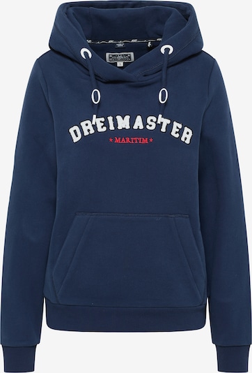 DreiMaster Maritim Sweater majica u ultra morsko plava / karmin crvena / bijela, Pregled proizvoda