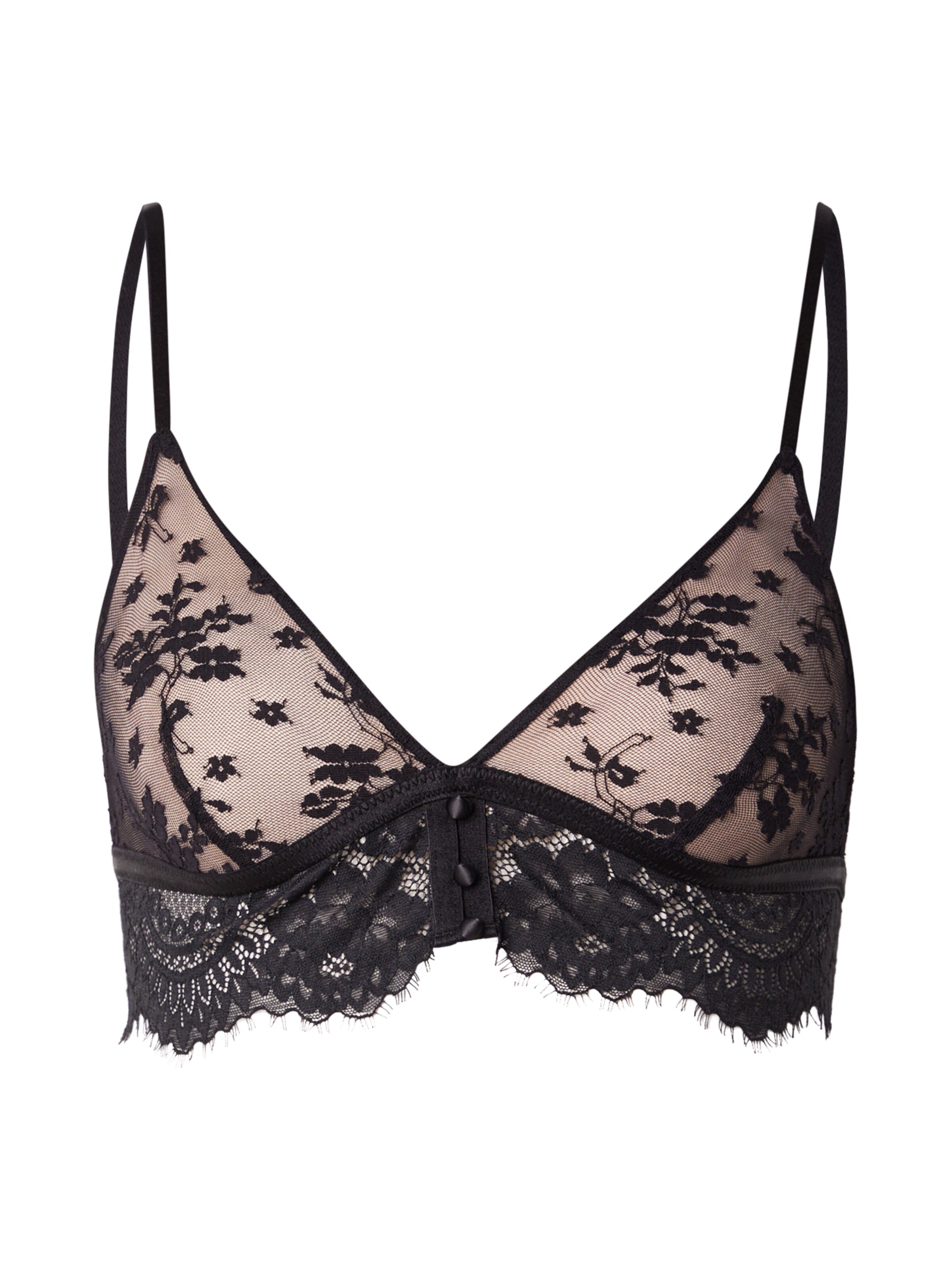 Hunkemöller Triangel BH 'Lou' i sort: forside