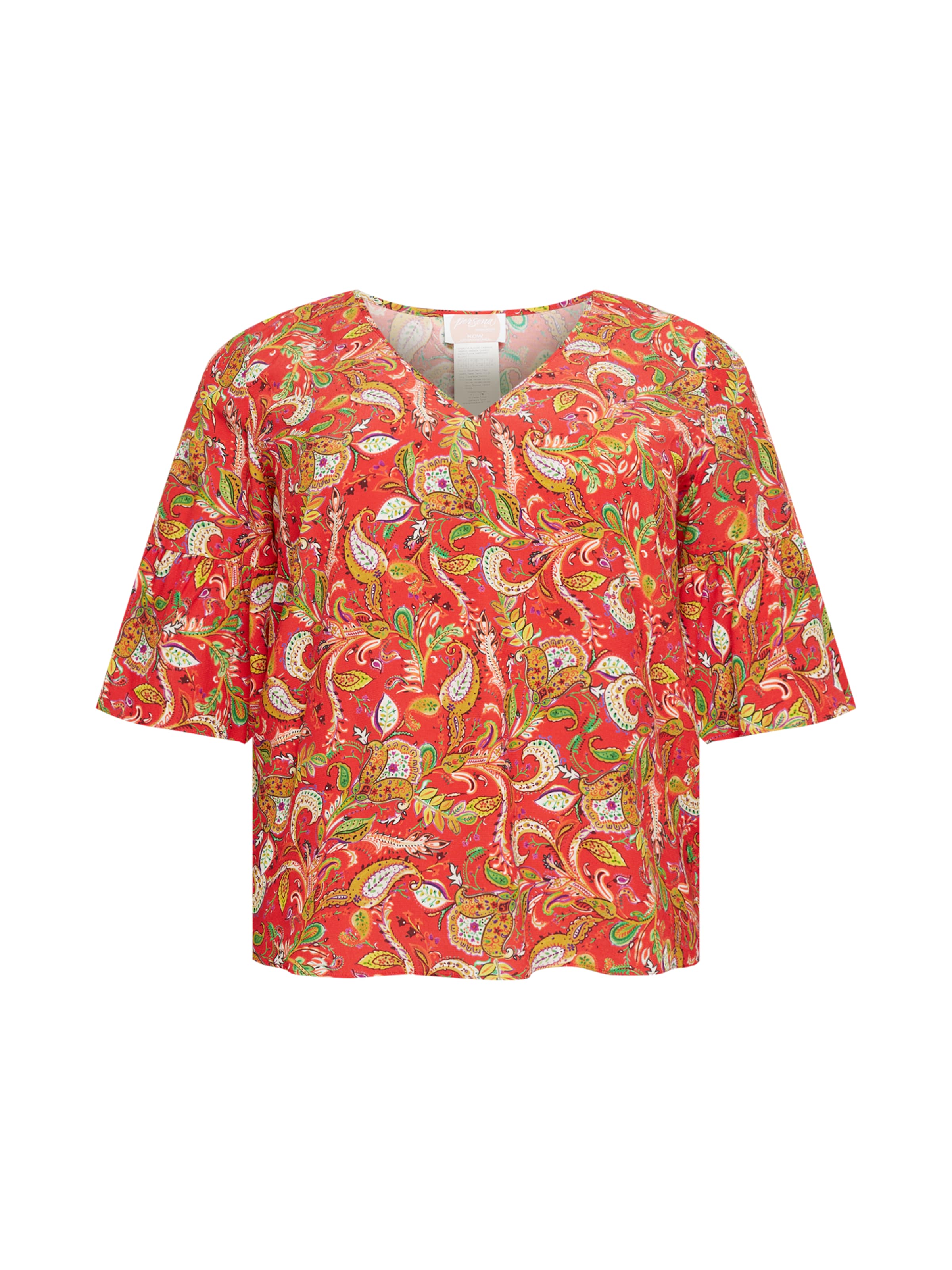 Camicia da donna 'BALTICO' di Persona by Marina Rinaldi in rosso: frontale