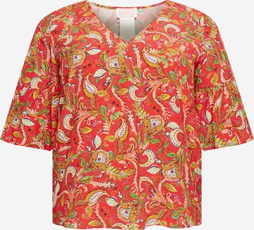 Camicia da donna 'BALTICO' di Persona by Marina Rinaldi in rosso: frontale