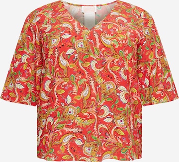 Persona by Marina Rinaldi Blouse 'BALTICO' in Rood: voorkant
