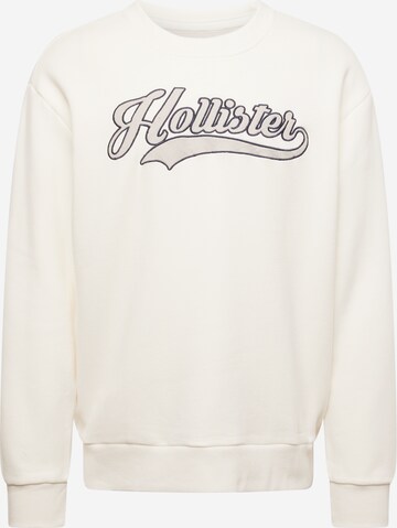 Sweat-shirt HOLLISTER en beige : devant