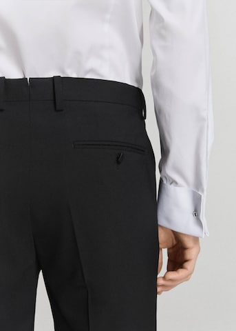 MANGO MAN Slimfit Hose 'Smoking' in Schwarz