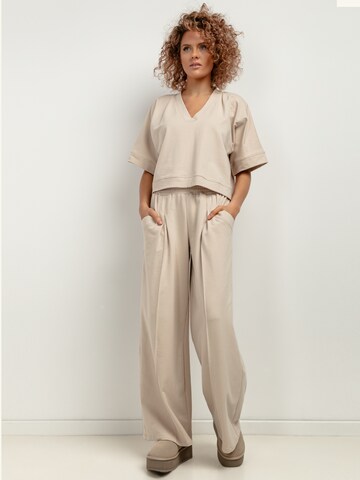 TESSITA Oversizeshirt in Beige