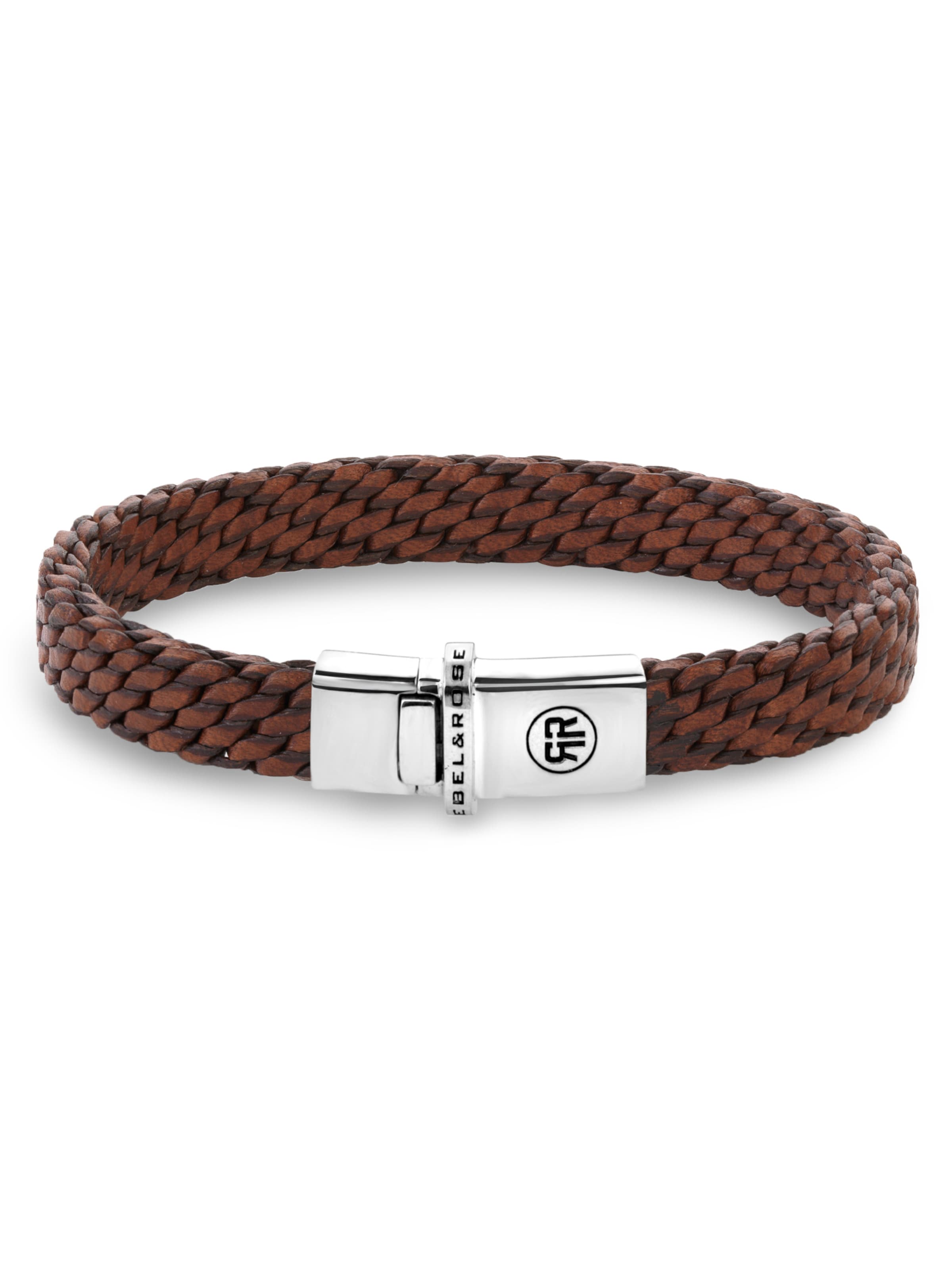 Rebel & Rose Bracelet in Brown: front