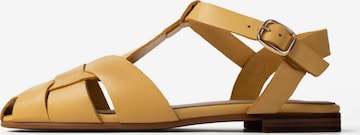 L37 HANDMADE SHOES Slipper 'LOST IN THE OCEAN AIR' in Yellow: front