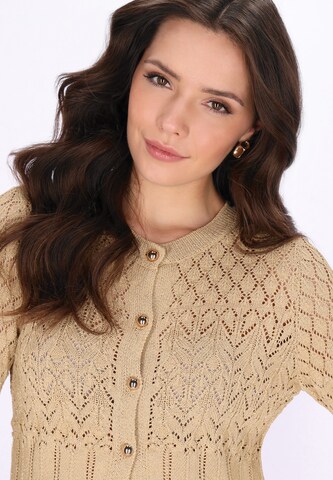 faina - Cárdigan 'Festive' en beige