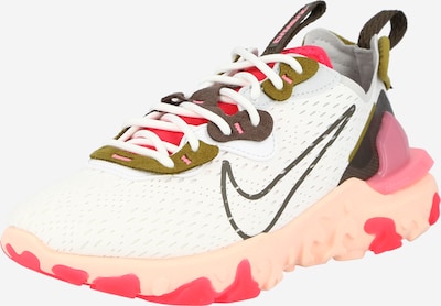 Nike Sportswear Niske tenisice 'React Vision' u kameno siva / kaki / ružičasta / crna / bijela, Pregled proizvoda
