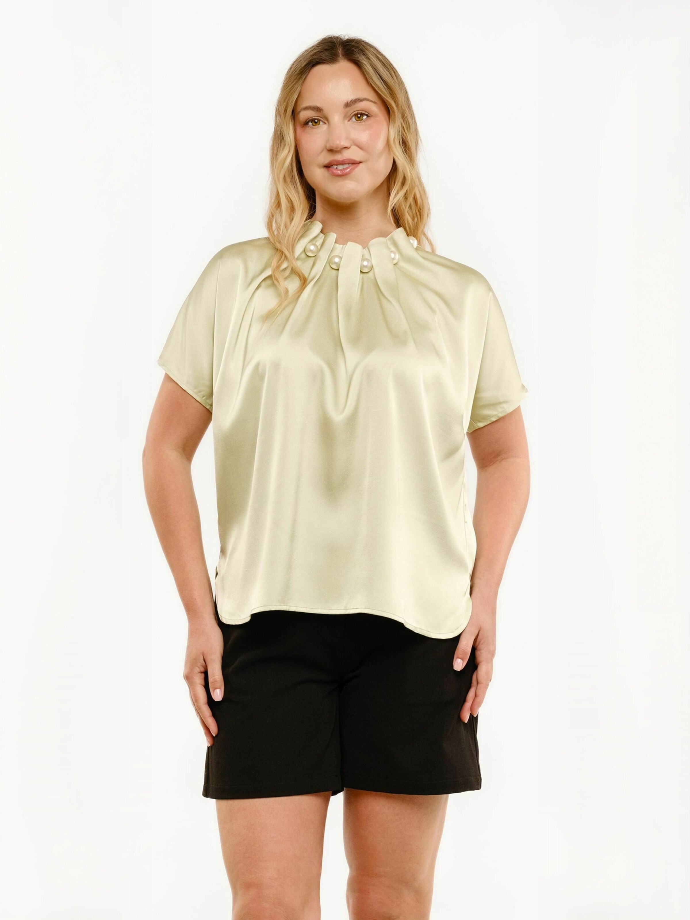 Top ' PIP ' di Liberte Essentiel in verde: frontale