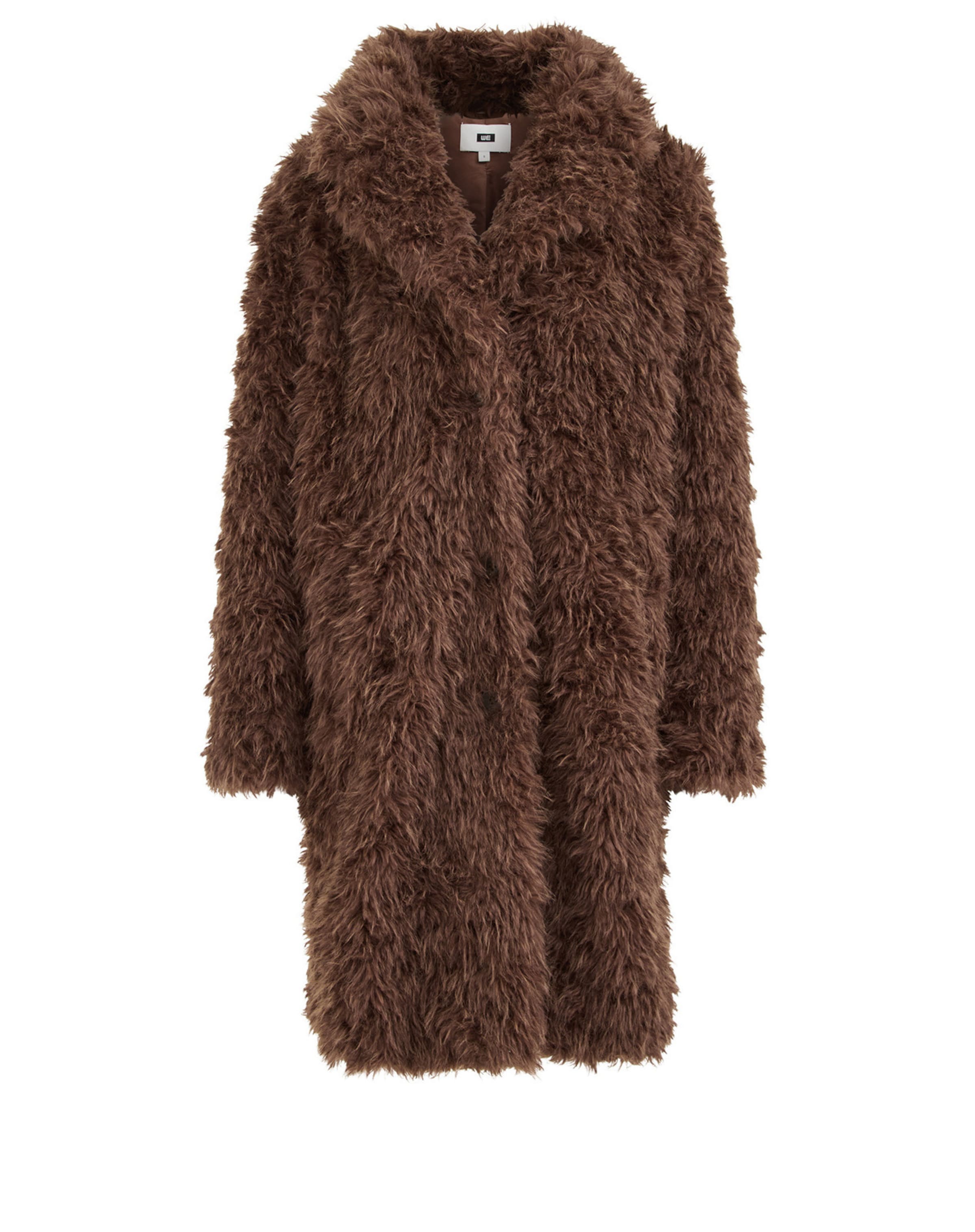 WE Fashion Płaszcz przejściowy w kolorze brązowy: przód