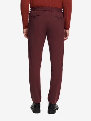 Slimfit Pantaloni eleganți de la ESPRIT pe roșu
