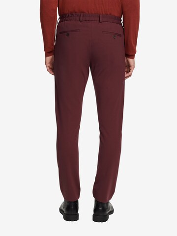 Slimfit Pantaloni chino di ESPRIT in rosso