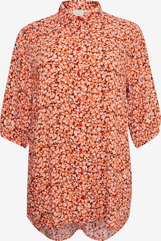 KAFFE CURVE Blouse 'Sonna' in Orange: front