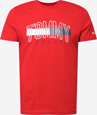 Tricou Tommy Jeans pe albastru închis / roșu / alb, Vizualizare produs