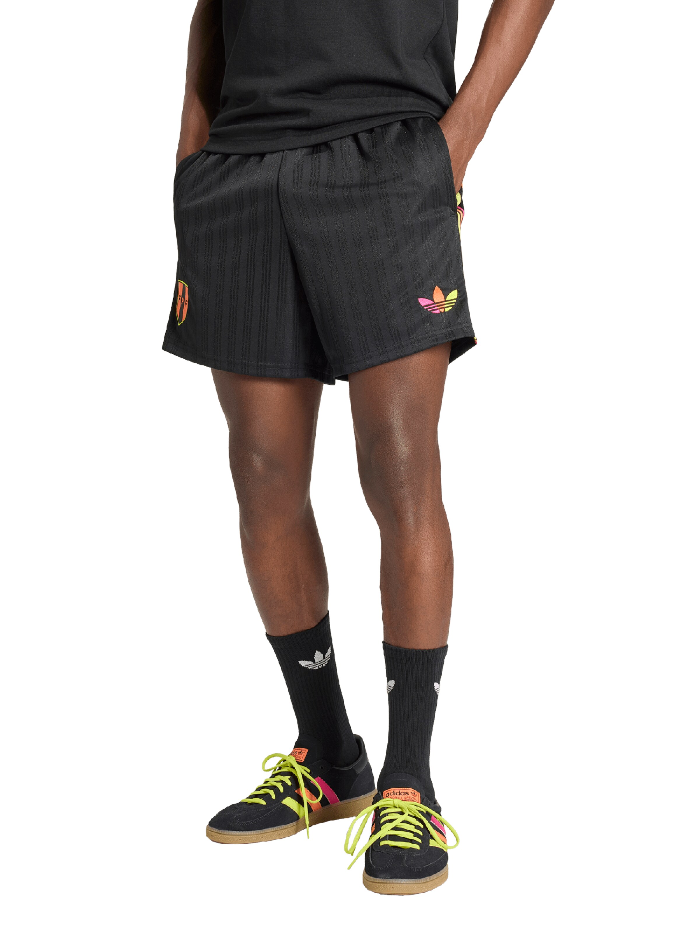 ADIDAS PERFORMANCE - Regular Calças de desporto 'FPF' em preto: frente