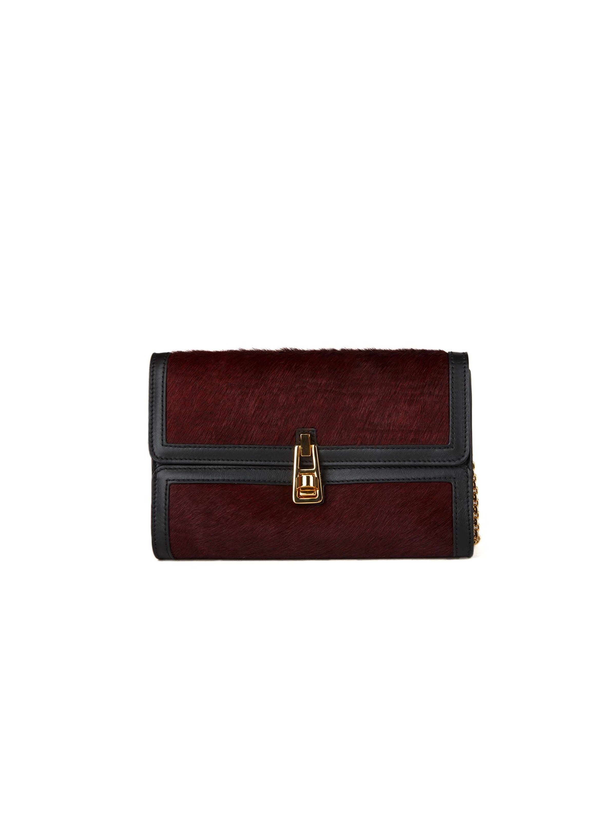 Coccinelle Crossbody Bag 'Coccinelle Magie 2Nite Pon Handbag Pony Effect Moire' in Black: front