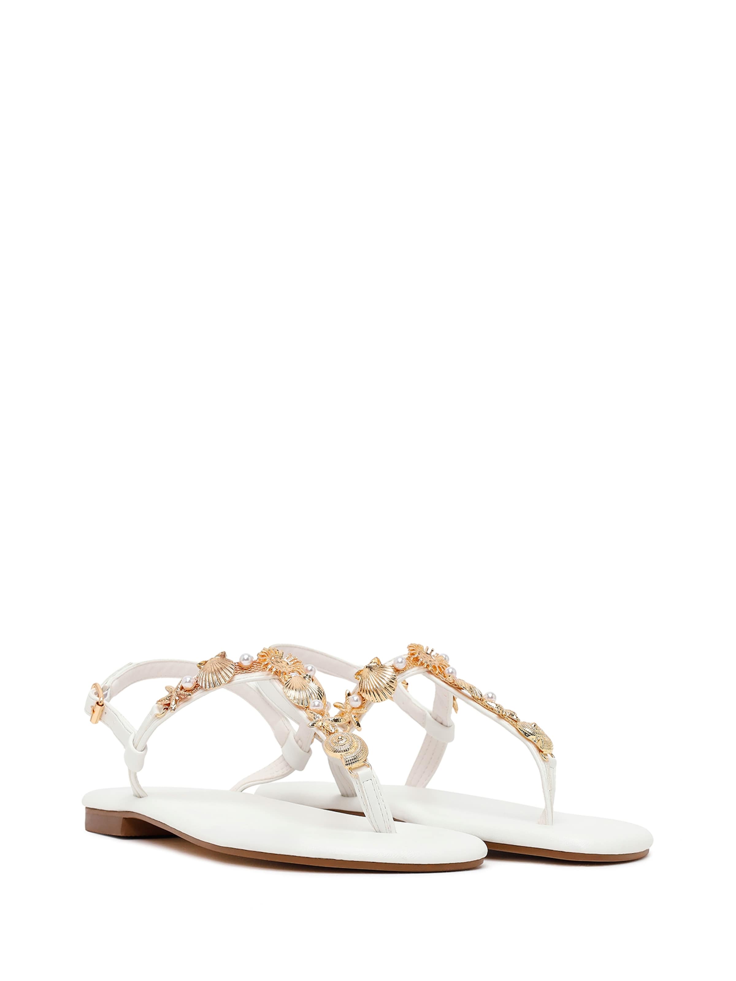 Flip-flops de la Derimod pe alb