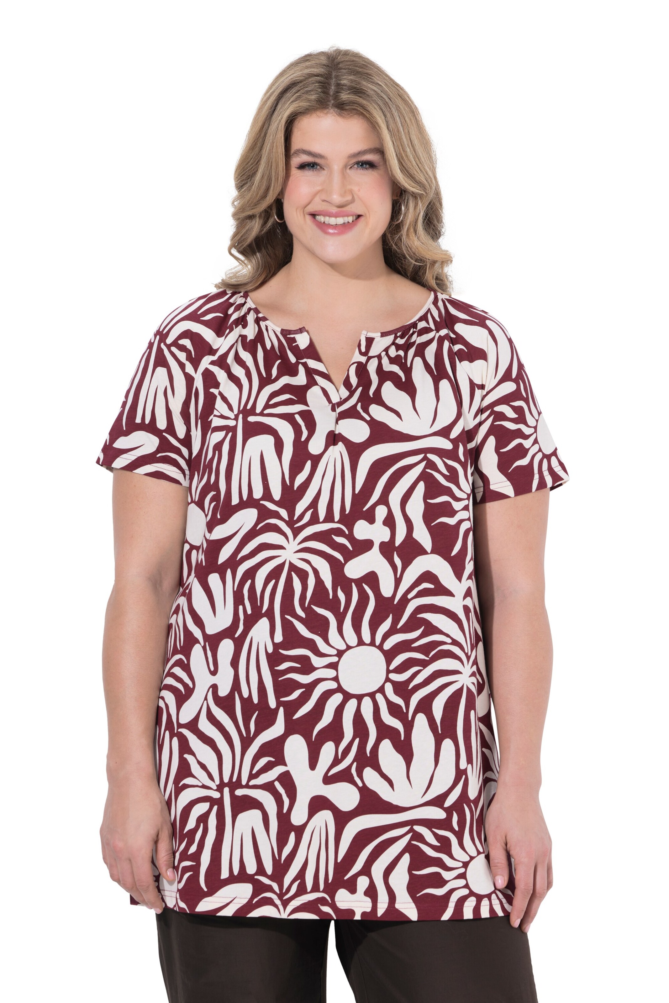 Ulla Popken Shirt in Rot: Vorderseite