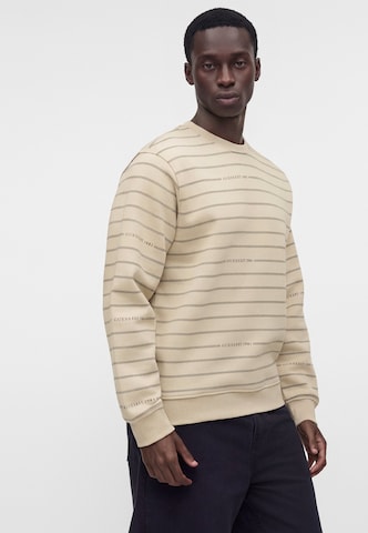 GUESS Sweatshirt in Beige: front