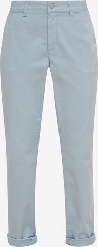 comma casual identity Chino Pants in Blue: front