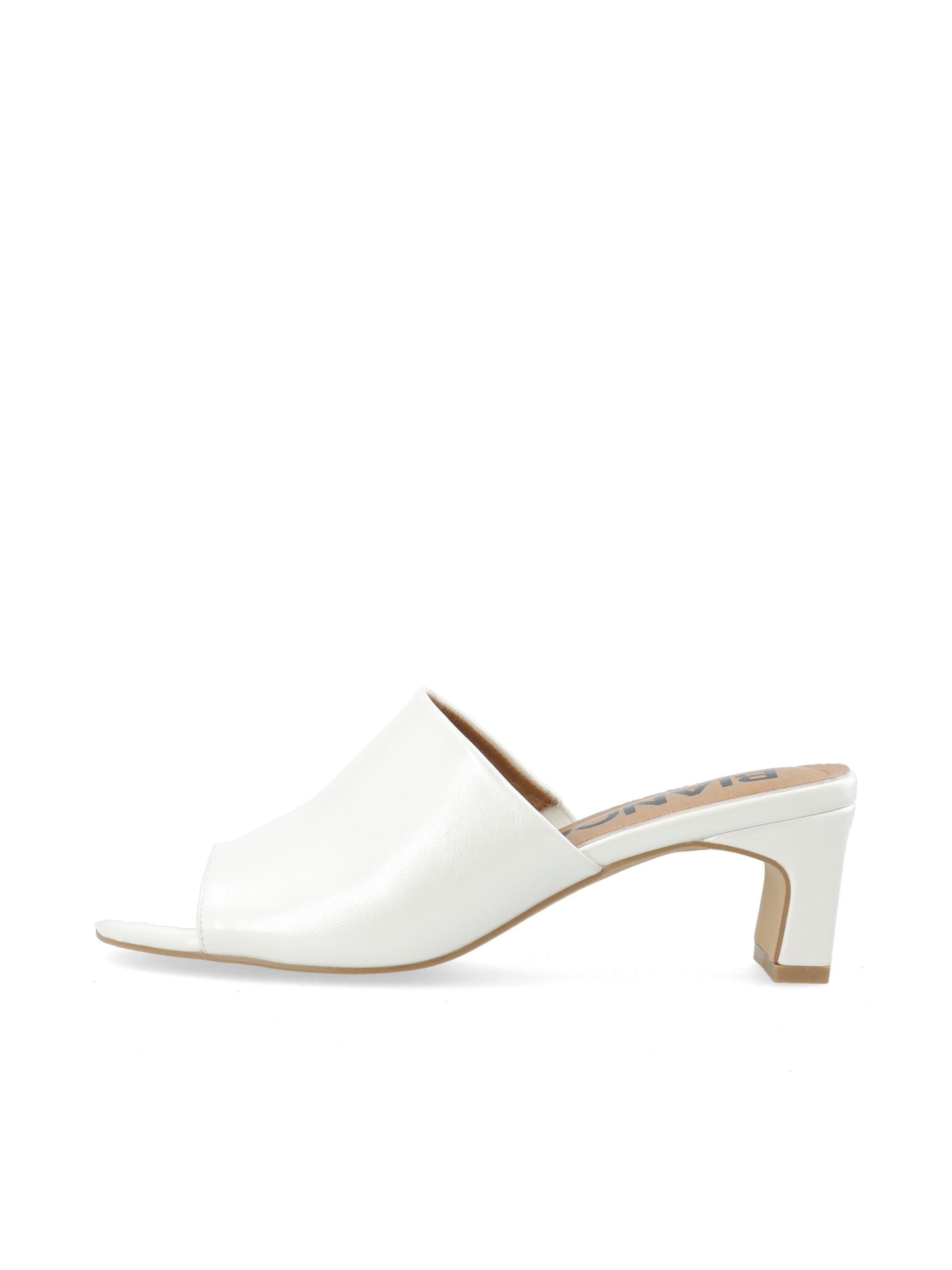 Bianco Mules 'Dina' in White, Item view