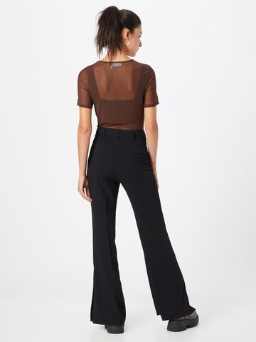 River Island Flared Pleated Pants in Black
